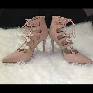 Charlotte Russe Pointed Strappy Booties